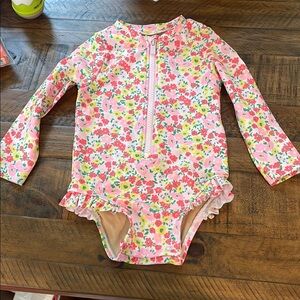 Old Navy Floral Pink Kids Swimwear